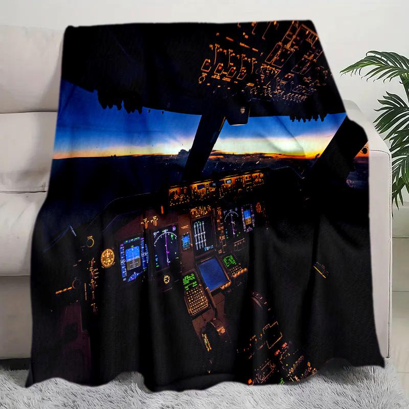 Pilotenblick Sternenhimmel Decke Perfekt für alle Jahreszeiten Weich Bequem Sofa Büro Nickerchen Reisen Geburtstagsgeschenk Weihnachtsgeschenk
