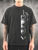Guts Berserk Dragonslayer Minerálně prané tričko s grafikou | Těžké oversized tričko | Vintage Streetwear