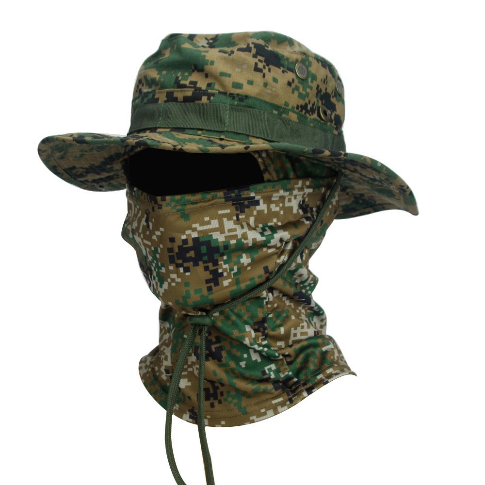 2-In-1 Sun Hat With Neck Face Gaiter, Uv Protection Boonie Hat For Outdoor Fishing Hiking