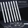 2-10pcs Set 0.8mm Highlight Marker Pen White Ink Gel Pen For Drawing Art Supply Sketch Paint Pen