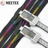 1/2Pcs 5# Resin Zip 15-80cm Open / Close End Auto Lock Zippers Rainbow Teeth Zipper Bag Coat Repair Kits Zips Sewing Accessories