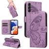 Étui portefeuille à rabat pour Samsung Galaxy A54 A34 A24 A14 A04E A73 A53 A33 A23 A13 A03 Core A03S Housse Cuir Papillon Protect Coque