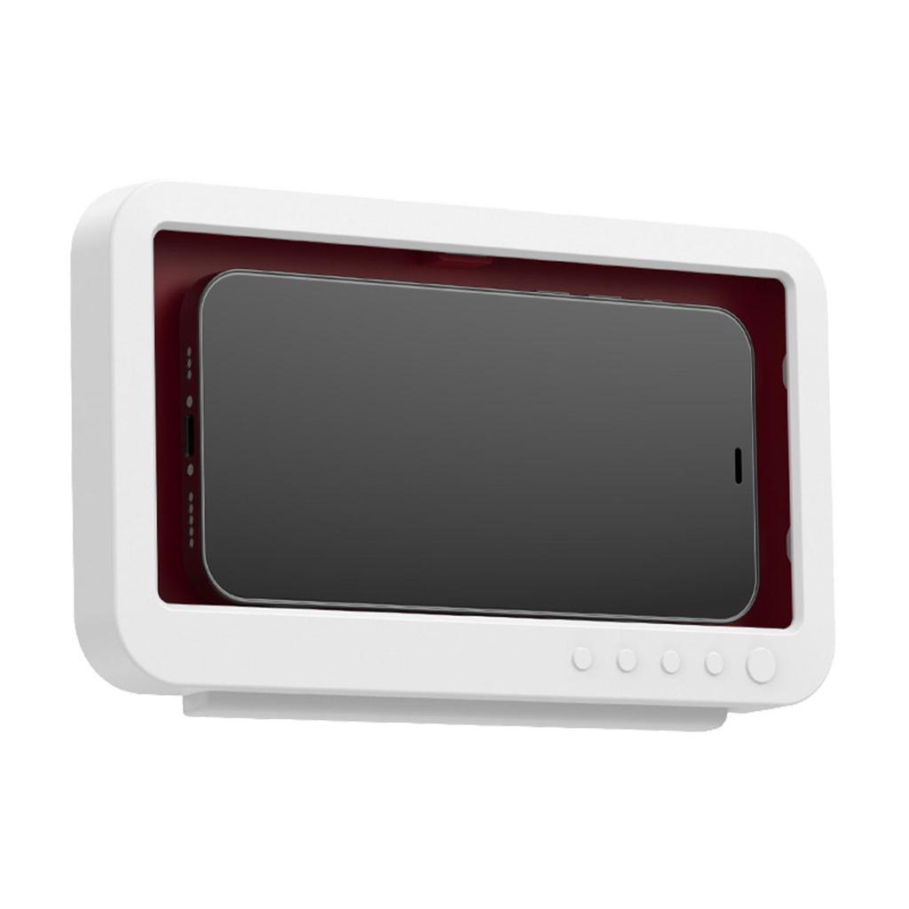 Waterproof 360° Rotation, Anti-Fog Mirror/Wall Mount Phone Holder for Shower Bathroom, Kitchen,