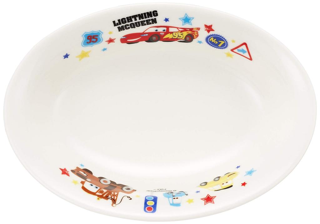 Disney Pixar Friends Curry 707133 "Cars" Plate, 18cm, White,