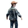 Boys' Spring/Autumn 2025 Korean-Style Denim Jacket: Trendy Casual Long-Sleeved Outerwear for Medium To Large Children