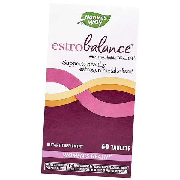 Здоровый метаболизм эстрогена с дииндолилметаном, EstroBalance with Absorbable BR-DIM, Nature's Way  60таб (72344008)