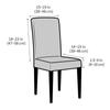 Fashion Dining Chair Cover Elastic Spandex Solid Color Stretch Chair Cover Slipcover High Back Kitchen Chair Cover Dining Room