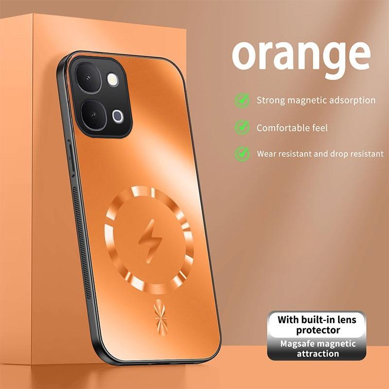 For Vivo Y31D Y31D Pro Case Integrated Magnetic Light-absorbing Fashion Ice Image Frosted Surface Shock Absorption Box