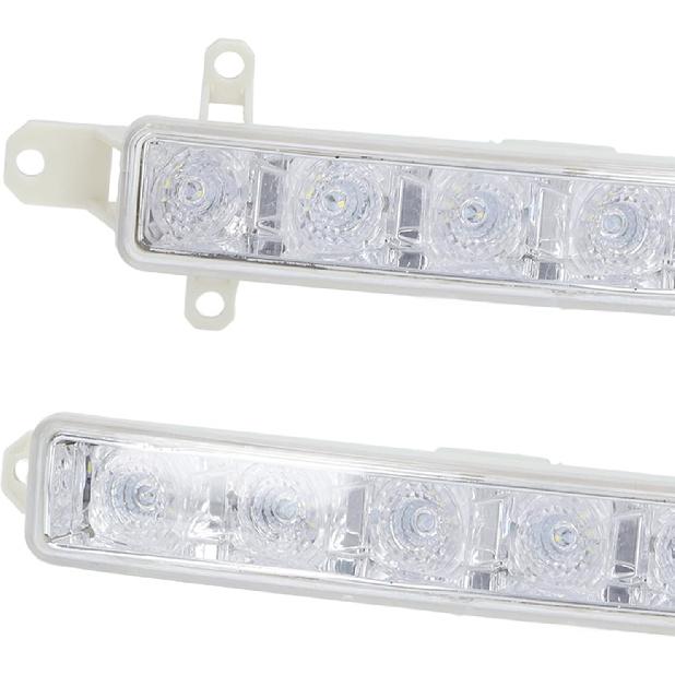 EVGATSAUTO LED Fog Lights compatible with 308S 408, 2 Piece Daytime Running Lamp Set, 6 LED Bright Light