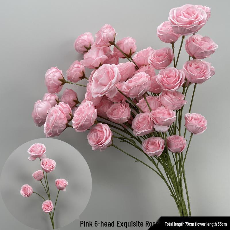 Wedding Pink Series Peony and Rose Artificial Flowers for Decorations