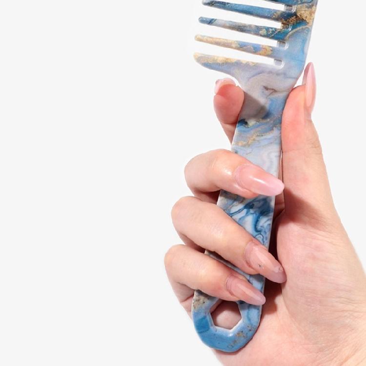 Wide Tooth Comb Detangler Hair Comb Printed Hair Styling Comb Curly Comb Hair Brush Comb Hairdressing Combs
