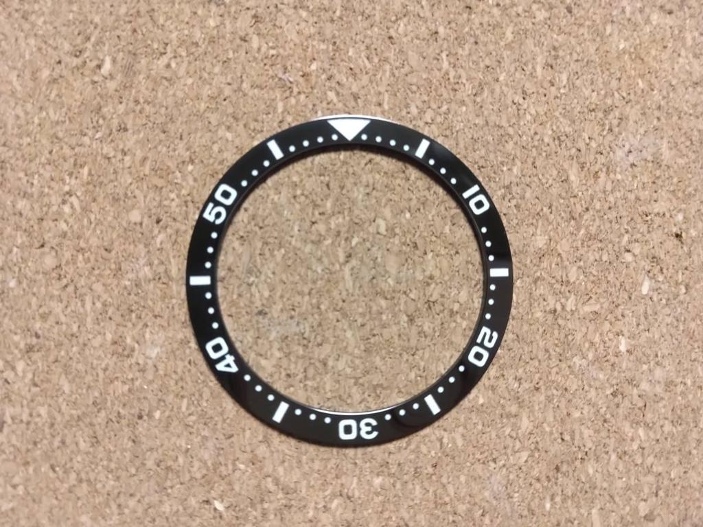 Aftermarket SEIKO ceramic bezel insert for reissue third-generation models, type, luminous, black, SRP777, 779