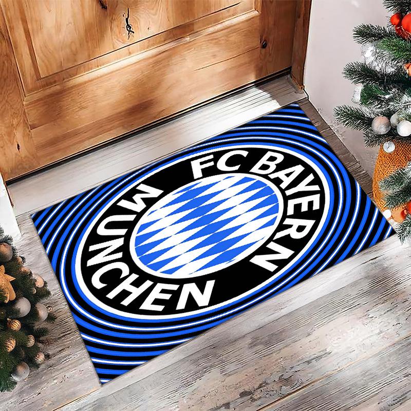 Bayern Munich Theme rug Soft Crystal Velvet Area Rug Non-Slip Floor Carpet for Living Room Bedroom Nursery