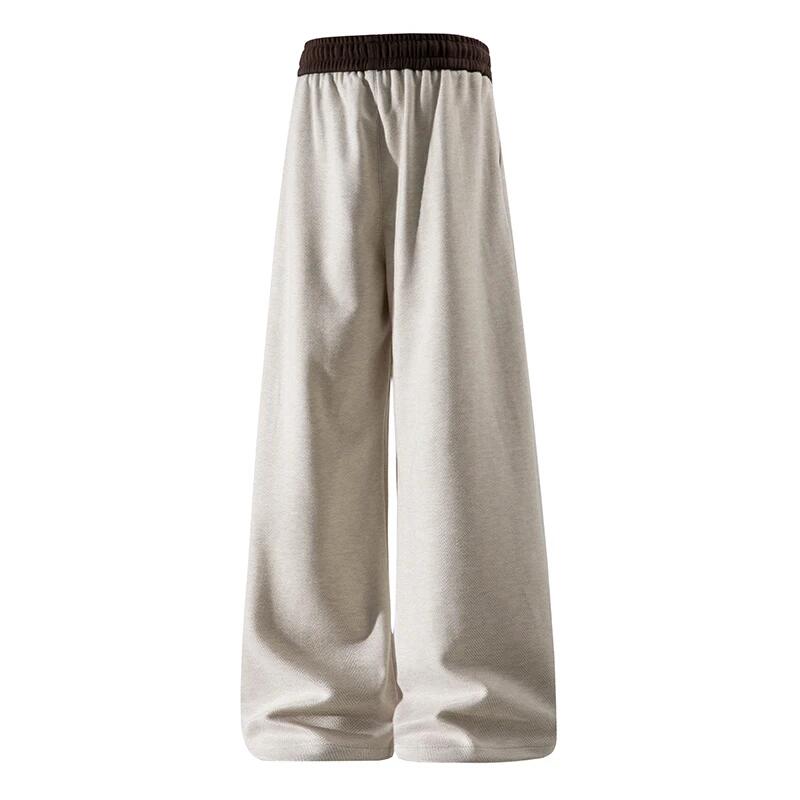 Men Khaki Pants 2025 Autumn Baggy Harajuku Y2K Sweatpants Man Vintage Oversized Casual Track Pants Male Loose Straight Trousers