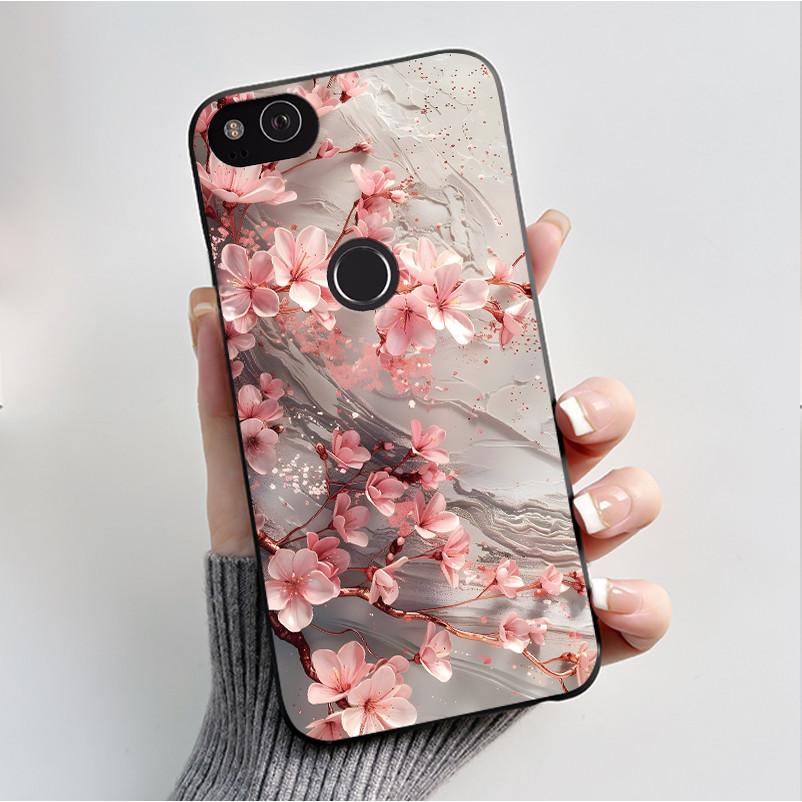 Für Google Pixel 2 Hülle Weicher Schwarzer Silikon-Stoßfänger Schmetterling Handyhülle für Googe Pixel2 2XL Pixel2XL 2 XL Hüllen Fundas Coque