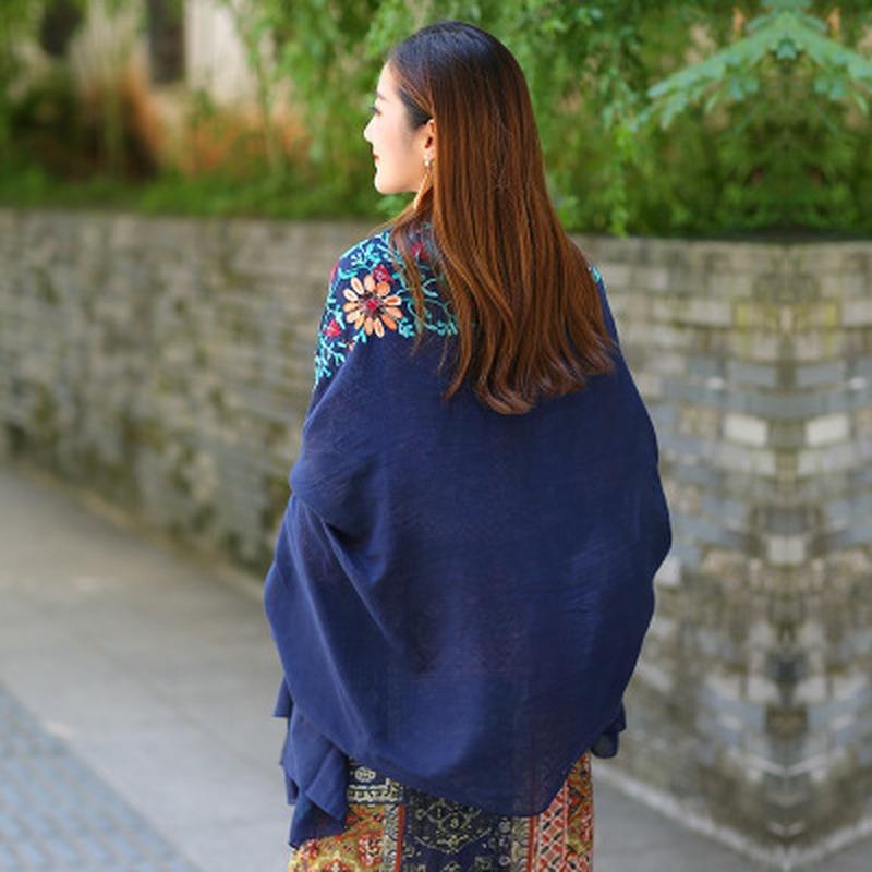 180*90cm New Cotton Embroidered Shawls Women Scarves Beautiful Fashion Gift Shawl