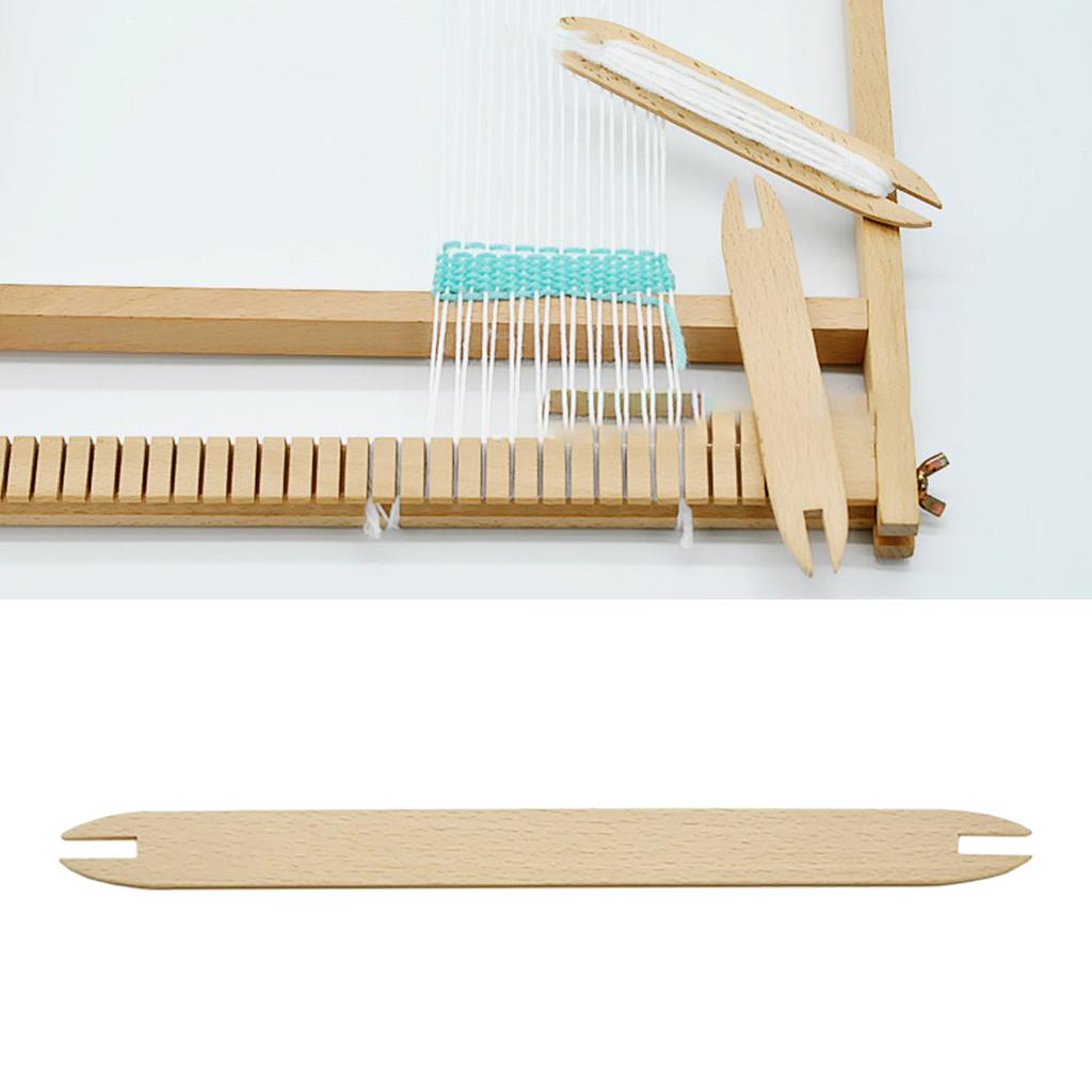 Weaving Loom Tools Shuttle Beech Wood Knitting Weaving Loom Tools Shuttle for DIY Big Size (2.5x30x0.43cm)