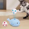 Cat Toys With Balls Whale Soccer Balls Toys For Indoor Cats Electric Moving Ball Cat Toy Keep Cats Entertained Soccer Ball Cat
