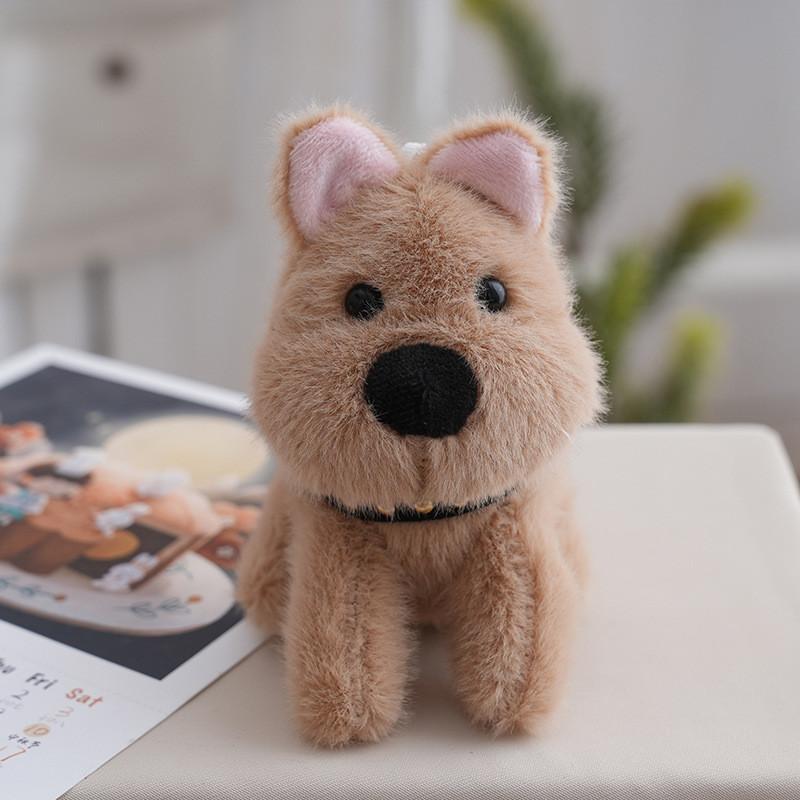 White West Highland Terrier Cute Collar Puppy Plush Doll For Kids Decor Bedroom