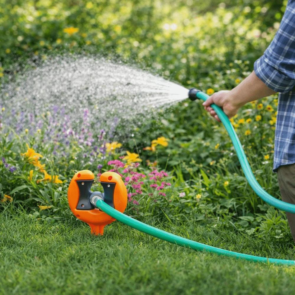 Roller Top Garden Hose Guide Durable Hose Guide Spike Lawn Hose Guide  Flower Irrigation
