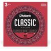 D'Addario Daddario Classical Guitar Strings Sliverplated Wound Clear Nylon Normal Tension EJ27N-3...