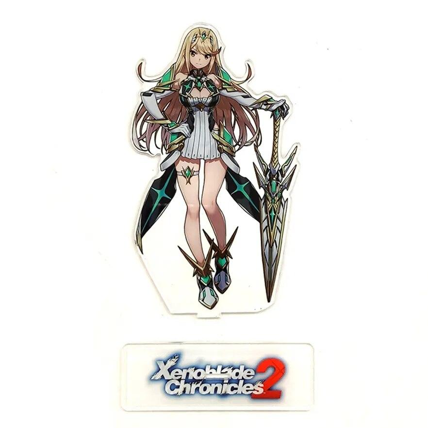 

Xenoblade Chronicles 2 Mythra Hikari Pyra Homura игрушка-фигурка на акриловой подставке