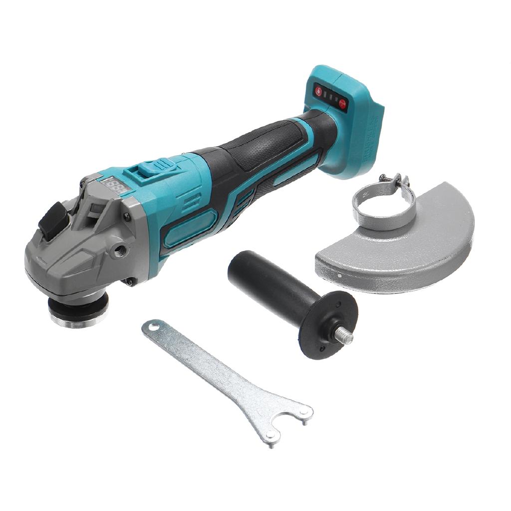 800W Electric Angle Grinder Grinding Machine Brushless Cordless Woodworking Metal Cutting Power Tool For 18V Battery