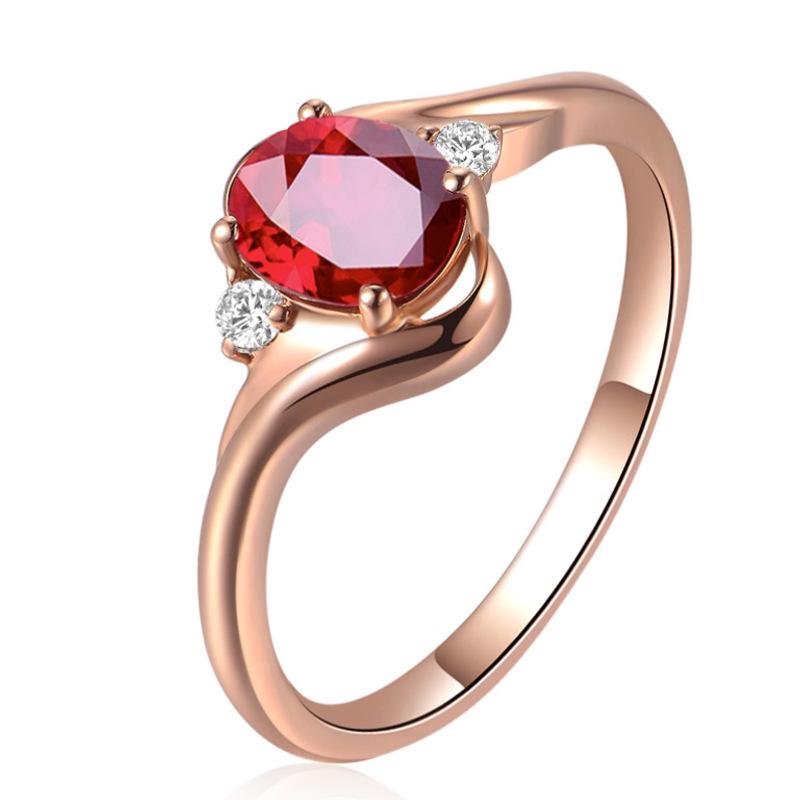 Natural Ruby Gemstone Ring in 18K Gold - 1.05CT