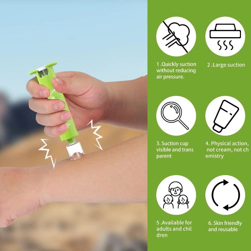 Vacuum Bug Bite Suction Tool Bites Relief Insect Sting Sucker Bite Venom Extractor  Camp