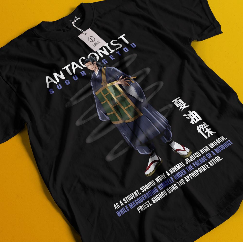 

Футболка Гето Сугуру Футболка Годжо Сатору Футболка Дзюдзюцу Кайсен Футболка Тодзи Футболка Сукуна Тодзи XL