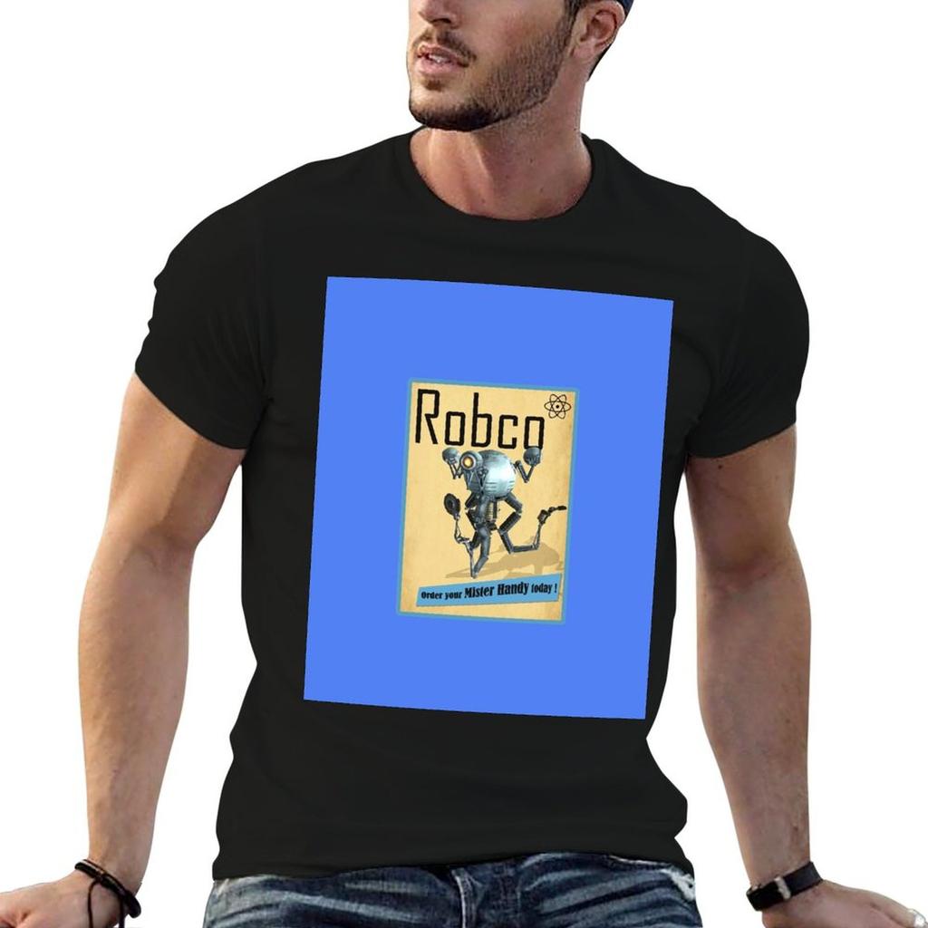 RobCo Industries T-Shirt man t shirt cotton t shirts for man graphic vintage cotton t shirt pac