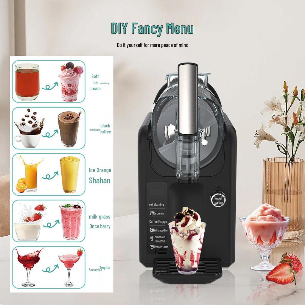 Automatic Ice & Drink Maker: Snow Melter - Commercial Ice Cream, Milkshake, Smoothie, & Slush Machine