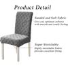 Thick Jacquard Chair Cover Spandex Stretch Slipcovers Chair Seat Covers For Kitchen Dining Room Wedding Banquet Home 1Pc