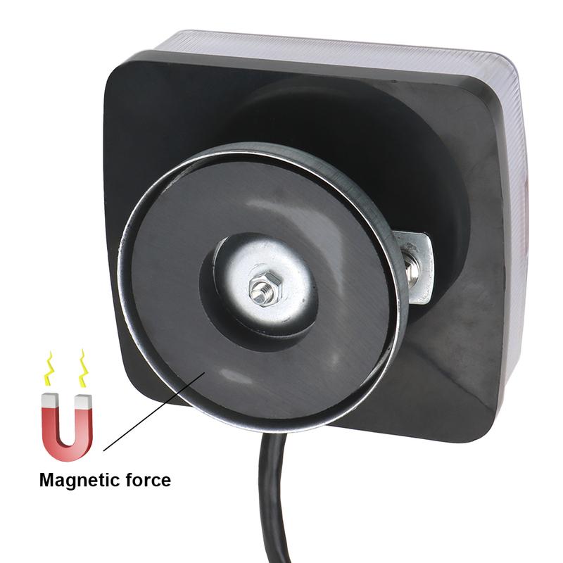 Combination Towing Taillight 16 LEDs Trailer Tail Light with Magnet 2 Piece/Set 12V Car Truck Tail Light