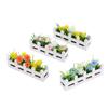 1Pcs Pretend Play Toy 1:12 Scale Dollhouse Simulated Flower Fence Decor Garden Lifelike Artificial Miniature Potted Plants