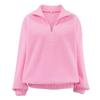 Autumn Winter New Women Casual Outerwear Top French Minimalist Loose Fit Fashion Sports Sweatshirt Solid Color