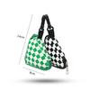 Tide Card Checkerboard Earphone Bag Removable Chain Multi-functional Bag Pendant Change Bag Coin Bag Clothing Accessories