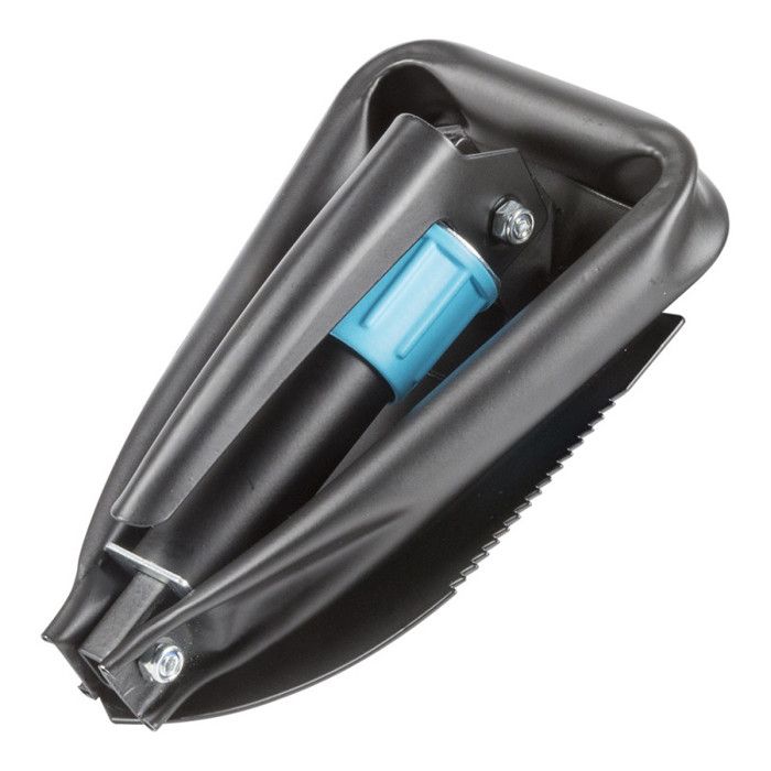 Pelle pliante multifonction Cellfast IDEAL PRO - Acier au carbone - Garantie 2 ans - Noir/Bleu