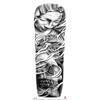 Waterdichte tattoo stickers voor de hele arm: Jezus, Maagd Maria, Kroon, Leeuw-ontwerp