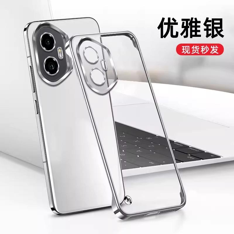 Applicable To Honor 111pro Mobile Phone Case Electroplating Transparent Borderless Honor 111 Ultra-thin Anti-drop Protective Case Hard Por