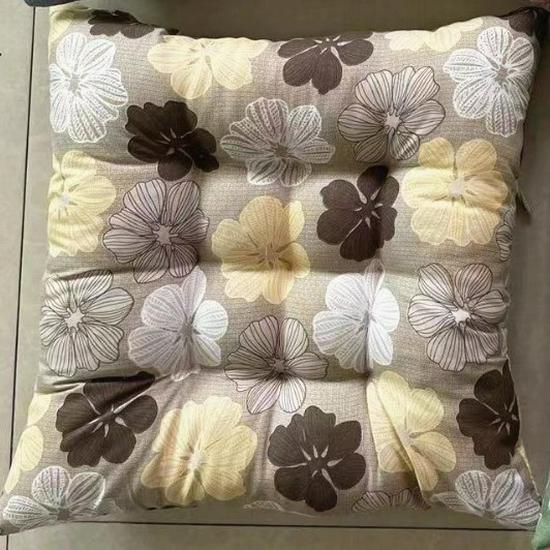 Thickened Printed Chair Seat Pad for Office, Student, or Dining Chairs