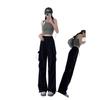 New Summer Slim Fit Cargo Pants for Women, Hiking Running Athletic Trousers with Elastic Waist