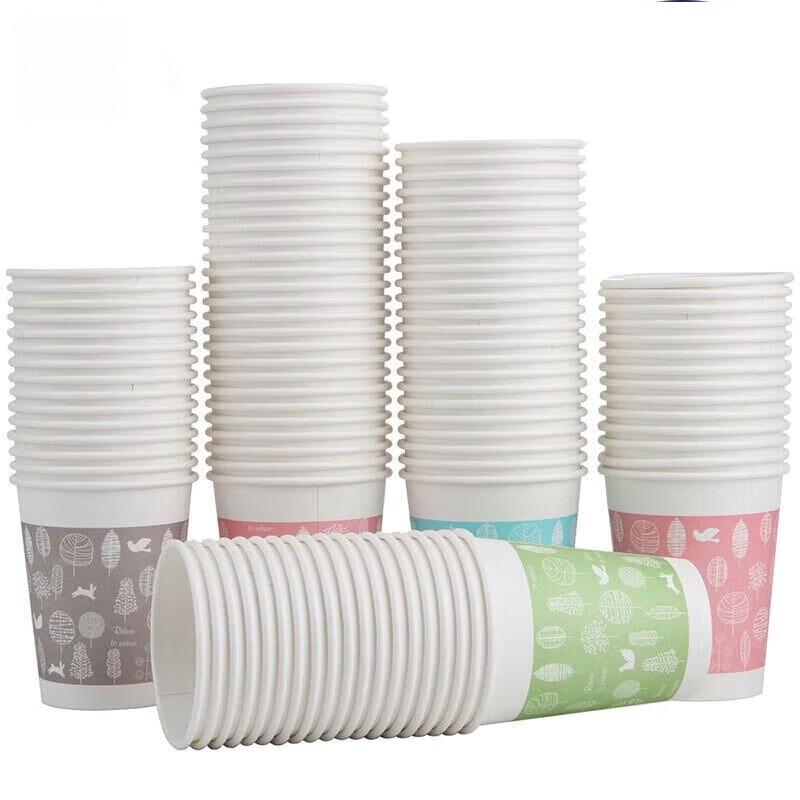 NHZHIW 250ml Disposable Insulated Paper Cups