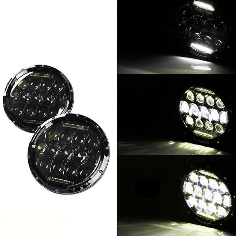 1Pcs/75W 7 Inch Led Round Headlight Far/Low Beam With 13 Lamp Beads For Motorcycle Jeep Wrangler Pickup Truck