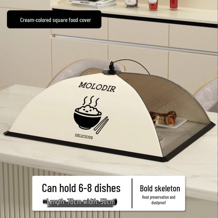 Foldable Fly-Proof Mesh Food Cover for Leftovers