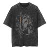 Hot Japan Anime Demon Slayer Rengoku Kyoujurou Manga Graphic Print T-Shirt Men Women Vintage Washed Harajuku Fashion Cotton Loose Casual Oversized Top