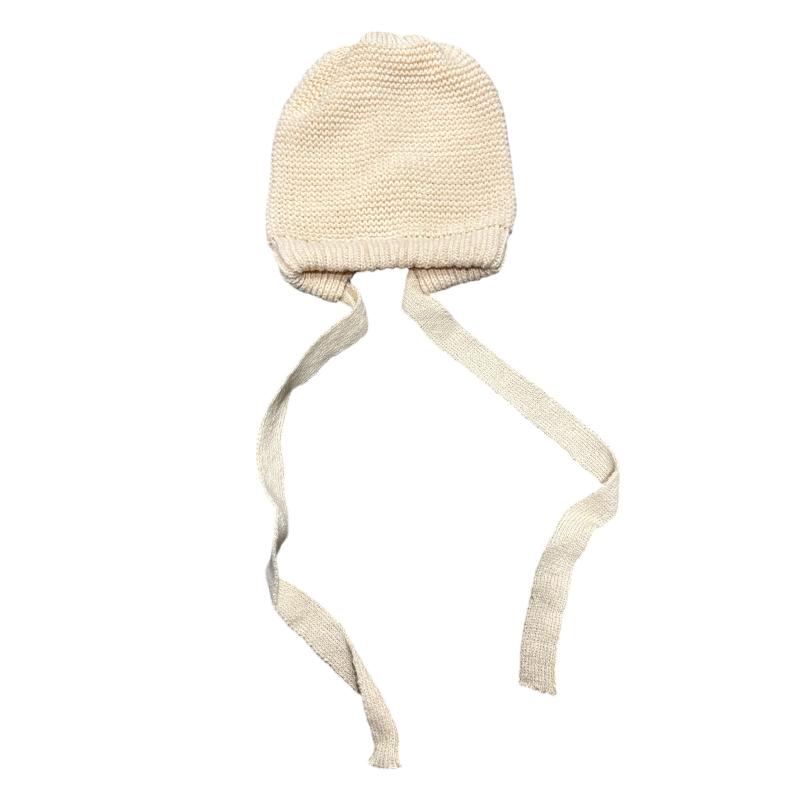 Tatlı El Yapımı Sonbahar Kış Örgü Bere Şapka Yün Sıcak Kulak Korumalı Şapka Rüzgar Geçirmez Püsküllü Kazak Şapka