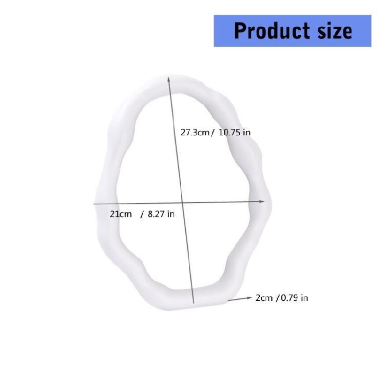 Artistic Cloud Shape Makeup Mirror for Desk and Tabletop Vanity Mirror with Adjustable Brackets Aesthetic Mirror Decors