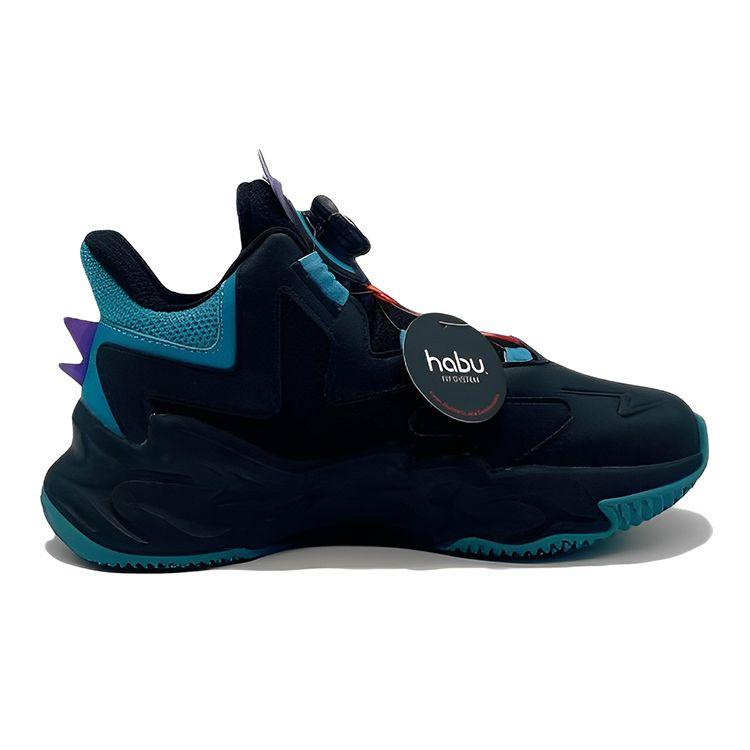 Anta Cement Nemesis Non-Slip Wear-Resistant Basketball Shoes Kids Sneakers Black Blue Purple 312241112-5