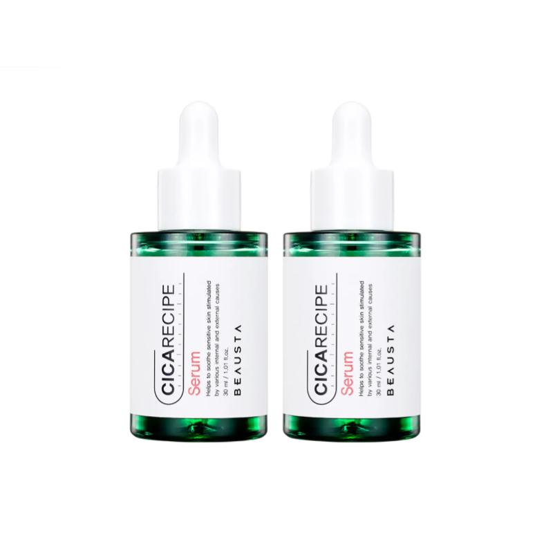 [BEAUSTA] Cica Recipe Serum 30ml x 2ea Intensive Soothing & Skin Barrier Recovery Set